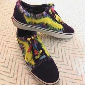 VANS BLACK OLD SKOOL TIE DYE SNEAKERS